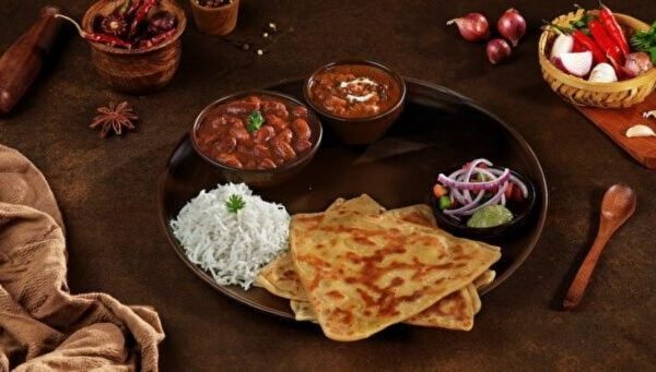 Desi Chole Thali